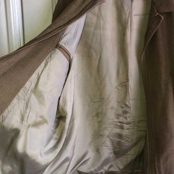 Perry Ellis Brown Zip Front Spread Collar Jacket XL - Picture 7 of 13